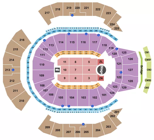  ZAYN Seating Map Seating Chart