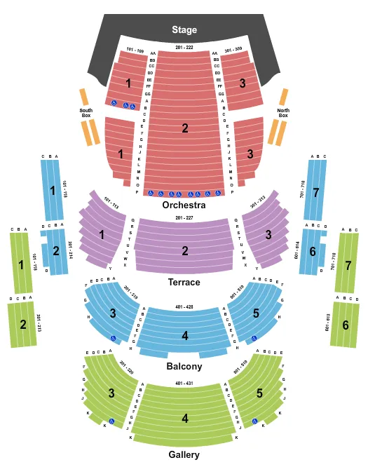  END STAGE Seating Map Seating Chart