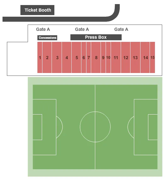  SOCCER Seating Map Seating Chart