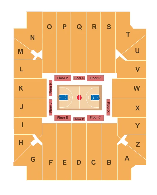  BASKETBALL Seating Map Seating Chart