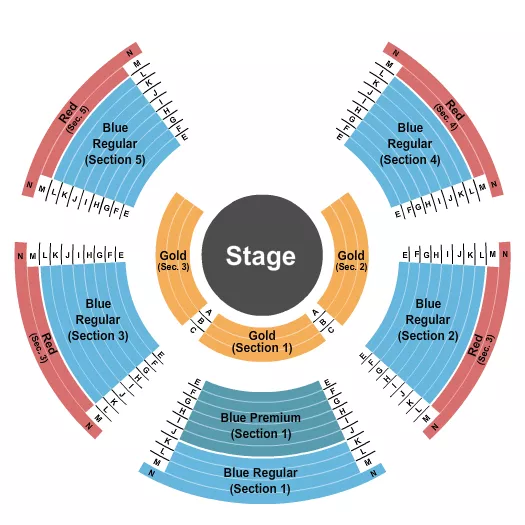  CIRQUE ITALIA STATIC Seating Map Seating Chart