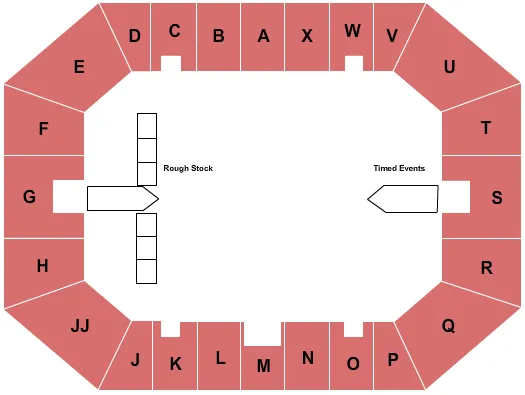  RODEO Seating Map Seating Chart