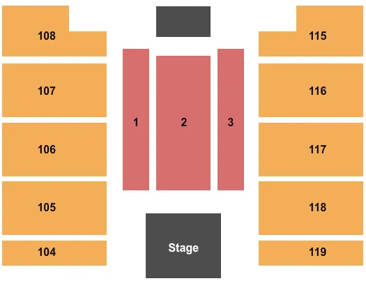  ENDSTAGE 1 Seating Map Seating Chart