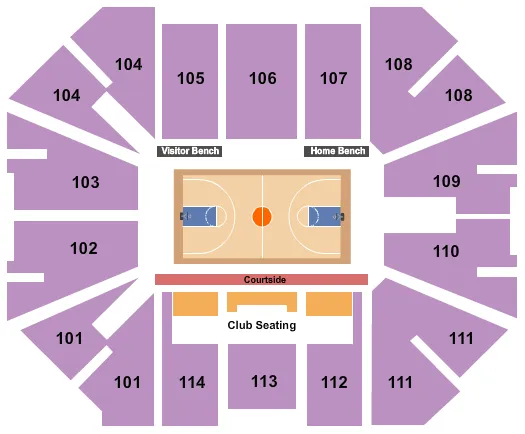  BASKETBALL Seating Map Seating Chart