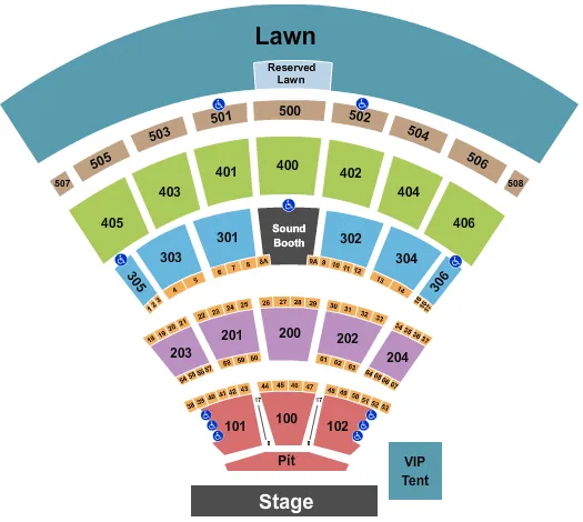  ENDSTAGE GA PIT Seating Map Seating Chart