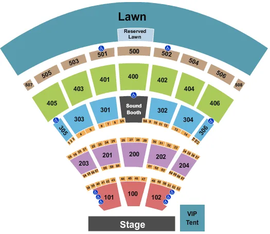  END STAGE Seating Map Seating Chart