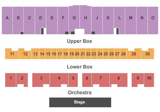  END STAGE Seating Map Seating Chart