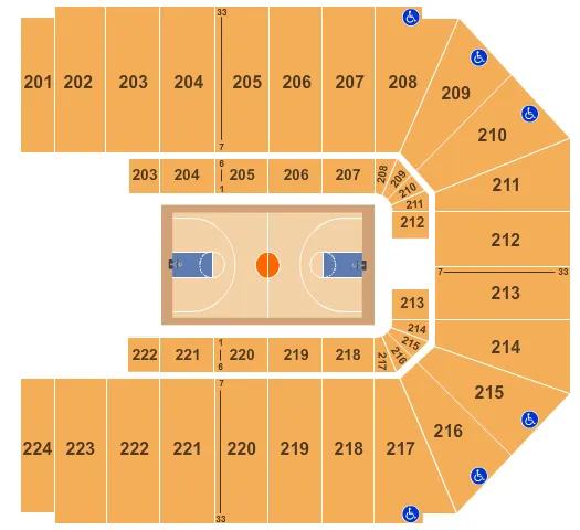  BASKETBALL 2 Seating Map Seating Chart