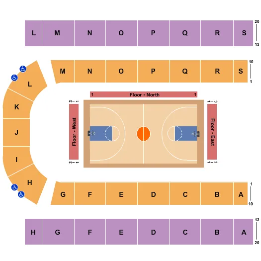  BASKETBALL Seating Map Seating Chart