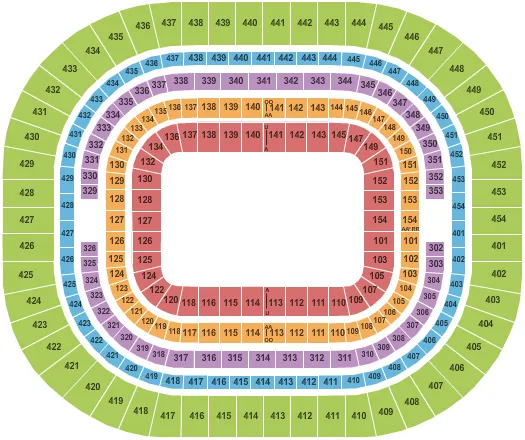 THE DOME AT AMERICAS CENTER MONSTER JAM Seating Map Seating Chart