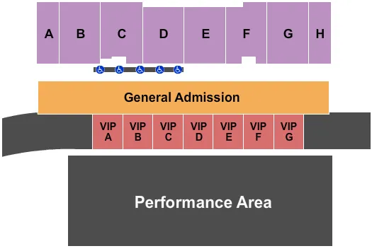  NITRO CIRCUS Seating Map Seating Chart