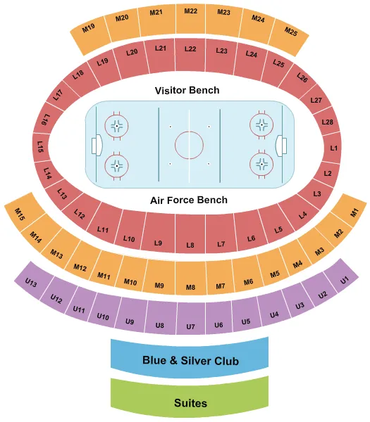  HOCKEY Seating Map Seating Chart