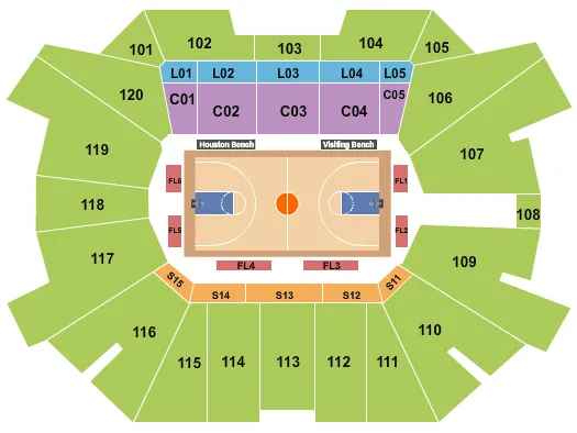  BASKETBALL 2 Seating Map Seating Chart