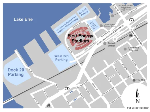 FIRSTENERGY STADIUM READING PARKING Seating Map Seating Chart