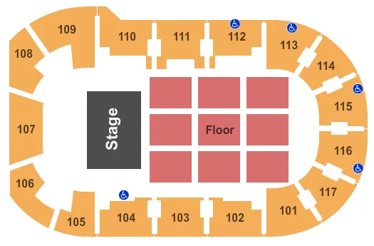  THERESA CAPUTO Seating Map Seating Chart