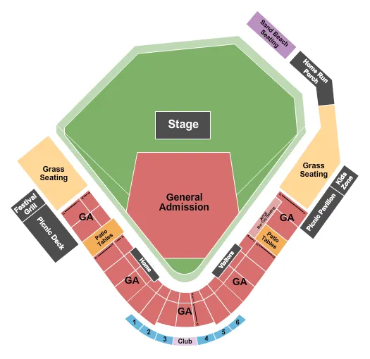  CONCERT Seating Map Seating Chart