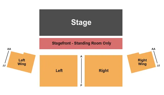  ENDSTAGE Seating Map Seating Chart