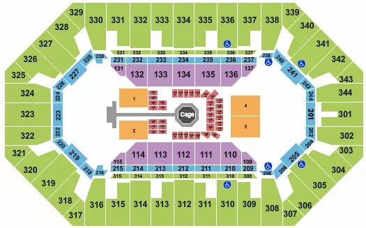  MMA Seating Map Seating Chart