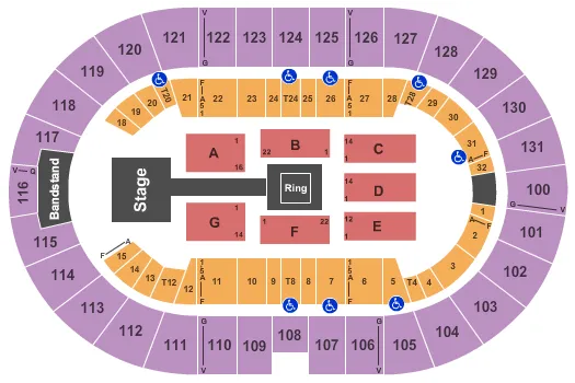  WWE 2 Seating Map Seating Chart