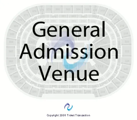  GENERAL ADMISSION Seating Map Seating Chart