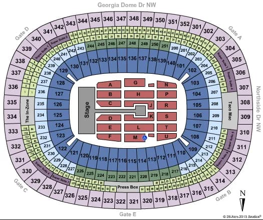  ONE DIRECTION Seating Map Seating Chart