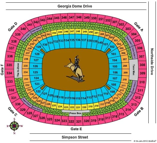  PBR Seating Map Seating Chart