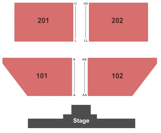  END STAGE Seating Map Seating Chart