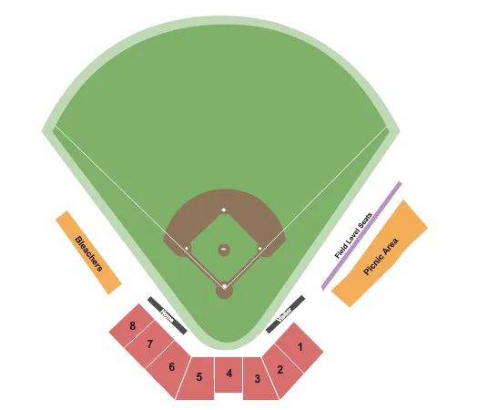  BASEBALL Seating Map Seating Chart