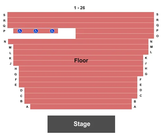 ENDSTAGE Seating Map Seating Chart