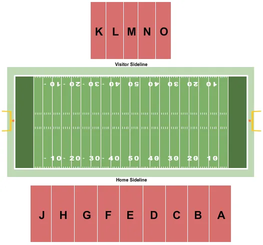  FOOTBALL Seating Map Seating Chart