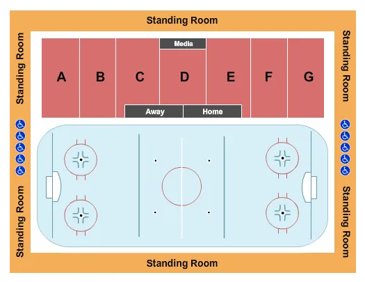  HOCKEY Seating Map Seating Chart