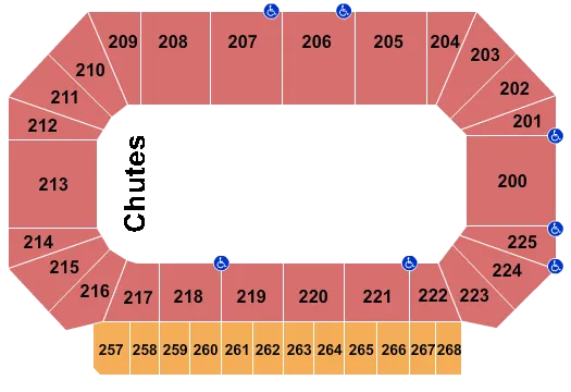  RODEO Seating Map Seating Chart