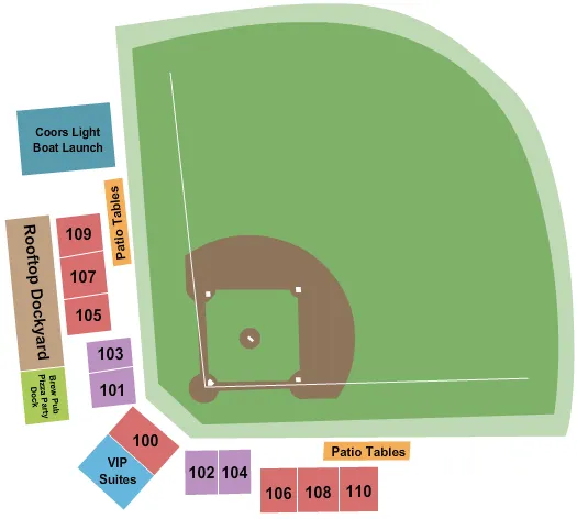 HERR BAKER FIELD BASEBALL Seating Map Seating Chart