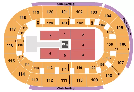  WWE Seating Map Seating Chart
