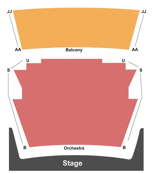  END STAGE Seating Map Seating Chart