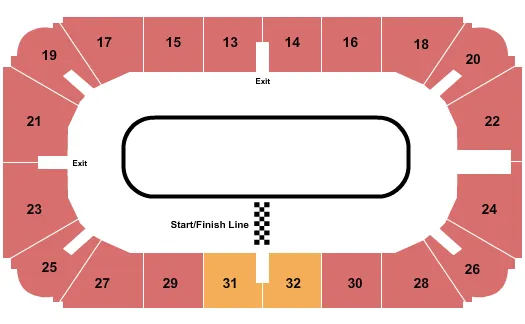  ICE RACING Seating Map Seating Chart