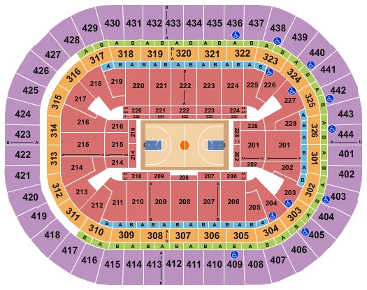  BASKETBALL Seating Map Seating Chart