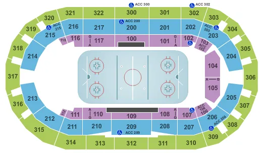  HOCKEY Seating Map Seating Chart
