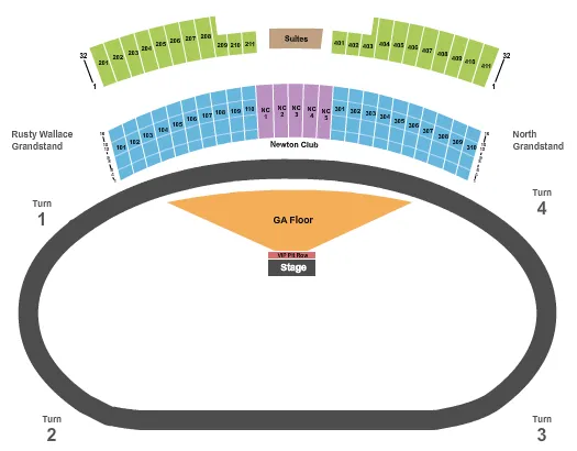  METALLICA Seating Map Seating Chart