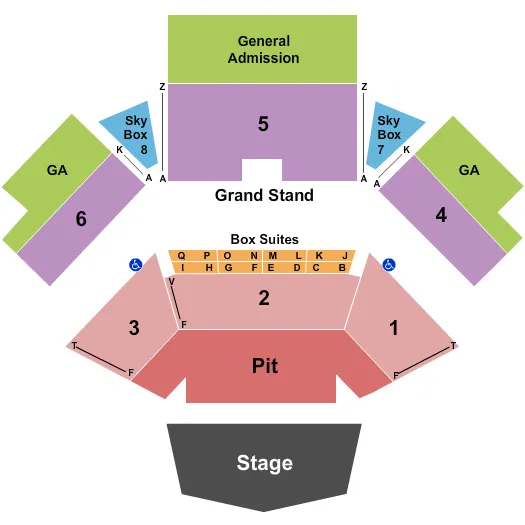  ENDSTAGE 3 Seating Map Seating Chart