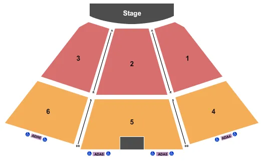  END STAGE Seating Map Seating Chart