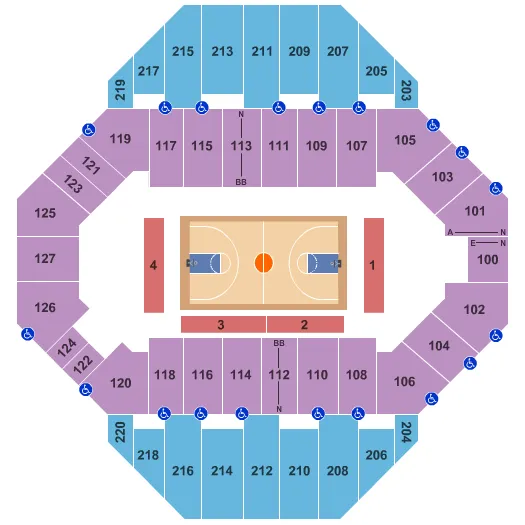  BASKETBALL Seating Map Seating Chart