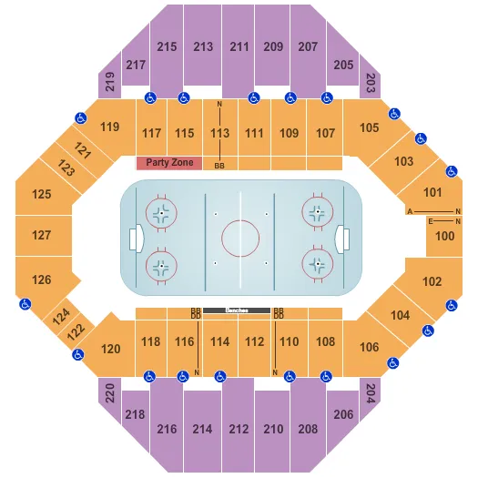 HOCKEY Seating Map Seating Chart