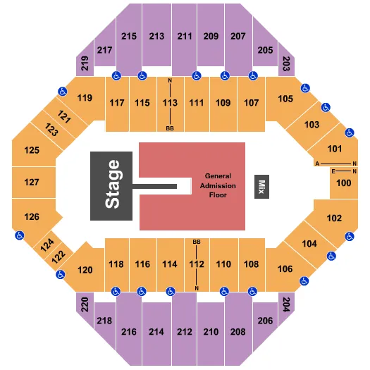  SKILLET Seating Map Seating Chart