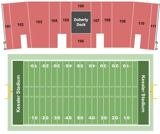  FOOTBALL Seating Map Seating Chart