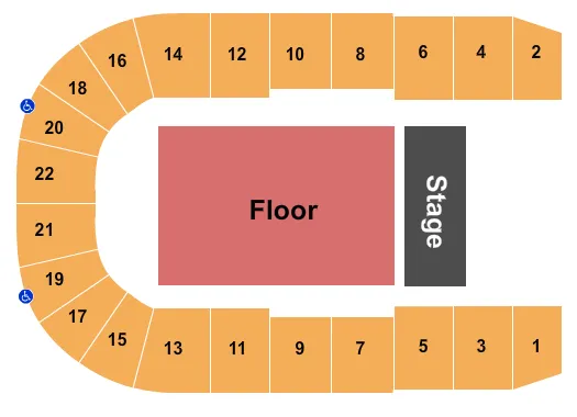  THERESA CAPUTO Seating Map Seating Chart