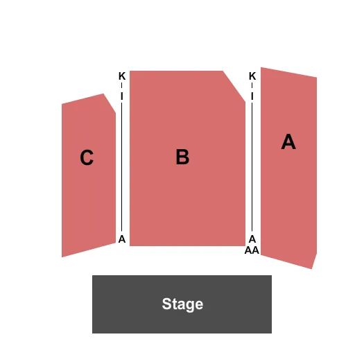  END STAGE Seating Map Seating Chart
