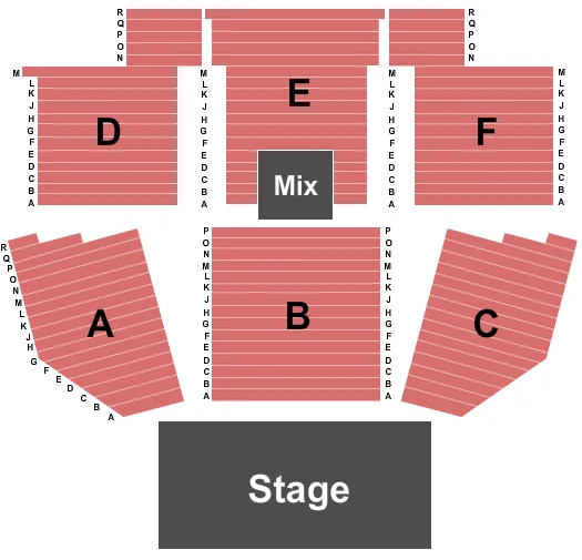  END STAGE Seating Map Seating Chart