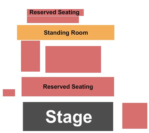 LEVON HELMS STUDIOS END STAGE Seating Map Seating Chart