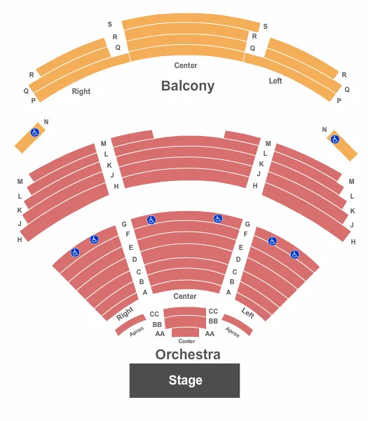  END STAGE Seating Map Seating Chart